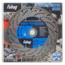 Алмазный отрезной диск для бетона Power Twister Eisen D230 мм/ 22.2 мм FUBAG 82230-3