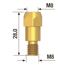 Адаптер контактного наконечника M8*28 мм (5 шт.) FUBAG FB.TA.M8.28