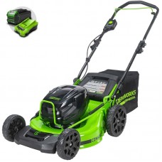 Газонокосилка Greenworks GC82HPLM51K2 82V (51 см) бесщеточная аккумуляторная с 5 Ач АКБ и ЗУ