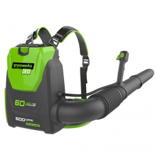 Воздуходувка ранцевая Greenworks GD60BPB 60V (225 км/ч) бесщеточная аккумуляторная