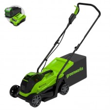 Газонокосилка Greenworks 24V GD24LM33 (33 см) бесщеточная аккумуляторная