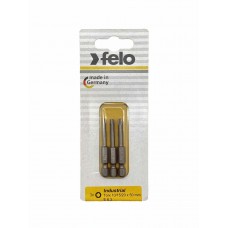 Биты TX10/TX15/TX20 50мм, серия Industrial, 3 шт в блистере Felo 03693116