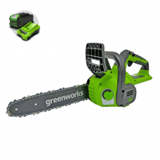 Цепная пила аккумуляторная Greenworks G40CS30II 40V (30 см) аккумуляторная