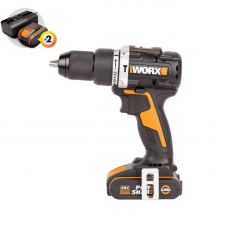 Дрель-шуруповерт ударная WORX WX352 20V (60 Нм) аккумуляторная бесщеточная