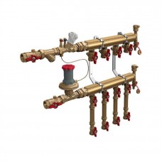 Узел коллекторный Giacomini отопления этажный, подключение тип B2 3/4" x 1/2" / 4, GE553Y024
