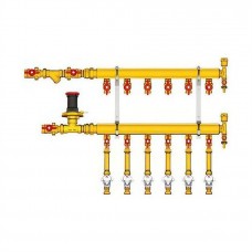 Узел коллекторный Giacomini отопления этажный, подключение тип B3 (D2) 3/4" x 1/2" / 2, GE553Y342