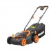 Газонокосилка WORX WG779E 40V (34см) аккумуляторная, c двумя 2.5Ач АКБ И ЗУ