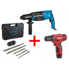 Перфоратор BULL BH 2802 в чем. + АКЦИЯ!
(WORTEX BD 1213 Li в ПОДАРОК!)