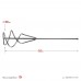 СИБИН 100х450 мм, шестигранный хвостовик, миксер для песчано-гравийных смесей 06048-10-45