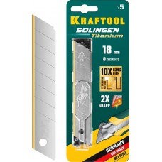 KRAFTOOL 18 мм, 5 шт, лезвия сегментированные TiN SGT-18 09605-TIN-18-S5_z02