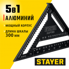 STAYER 300 мм, угольник кровельный универсальный 5-в-1 Rafter 34306-30