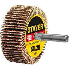 STAYER P60, 50х20 мм, круг шлифовальный лепестковый на шпильке 36607-060