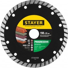 STAYER Ø 150Х22.2 мм, алмазный, сегментный, диск отрезной PROGRESSIVE 3662-150_z02 Professional