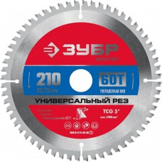 ЗУБР 210 x 30 мм, 60Т, диск пильный по алюминию 36916-210-30-60_z01