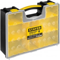 STAYER 420х334х115 мм (16,5"), пластиковый, органайзер ROCKET-8 38033-16_z01