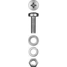ЗУБР M5 x 16 мм, 18 шт., винт (DIN7985), гайка (DIN934), шайба (DIN125), шайба (DIN127), комплект крепежа 303476-05-016