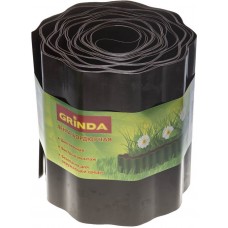 GRINDA 20 см х 9 м, коричневая, лента бордюрная 422247-20