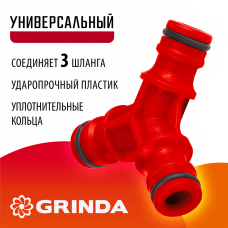 GRINDA  GW-1, ударопрочный пластик, штуцерный тройник (8-426339_z01)