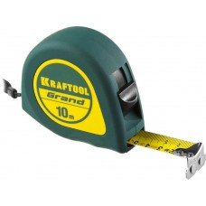 KRAFTOOL 10 м х 25 мм, рулетка GRAND 34022-10-25