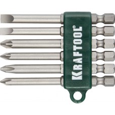 KRAFTOOL 6 шт., 1/4", набор бит  26061-H6