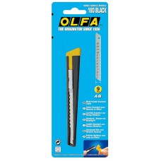 OLFA 9 мм, сегментированное лезвие, автофиксатор, нож OL-180-BLACK