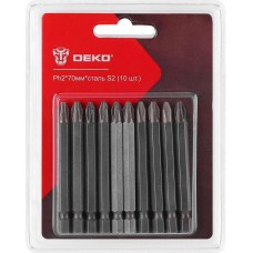 Набор профессиональных бит DEKO Ph2*70мм*сталь S2 (10 шт.) 065-0769