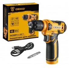 Аккумуляторная дрель-шуруповерт DEKO ZKCD80FU-Li SET 1, 18Нм, 1х2.0Ач 063-4127