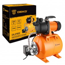 Насосная станция DEKO DKJP800, 800Вт, 62 л/мин, 24л 076-0526