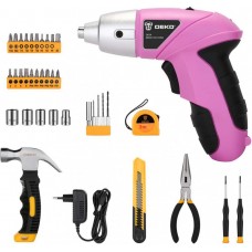Аккумуляторная отвертка DEKO DKS4 и набор 36 Tools Kit 063-4109