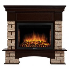 Портал Firelight Forte Wood 25 камень коричневый, шпон темный дуб