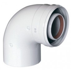 Колено PP-R 90° Ø80/125 (коаксиальное) BAXI