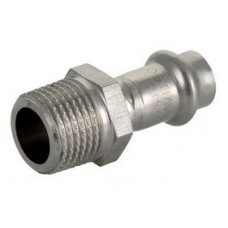 Муфта INOX-PRESS пресс/нар. Ø15х1/2" VALTEC (5/220)