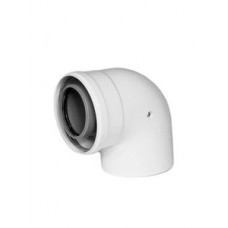 Отвод коаксиальный ARISTON 90° M/F d80/125 конд.