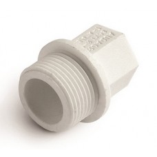 Пробка с резьбой PP-R Ø1/2" PRO AQUA Белый (100/600)