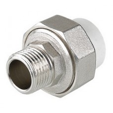 Муфта комб. разб. нар.р. PP-R Ø20х1/2" VALTEC Белый (10/180)