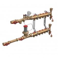 Узел коллекторный Giacomini квартирный 3/4" x 18 /2 зоны, GE550Y192
