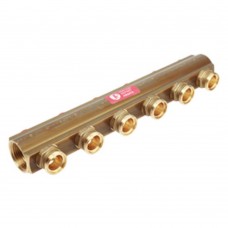 Коллектор Giacomini с отсечными клапанами 1" x 3/4"E /10, R553SY050
