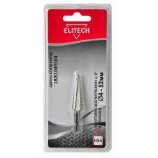 Elitech Сверло 4-12мм HEX1/4' ступенчатое 1820.049100