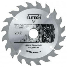 Elitech Диск пильный 140х20/16 20зуб 1820.052700