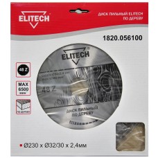 Elitech Диск пильный 230х32/30 48зуб 1820.056100