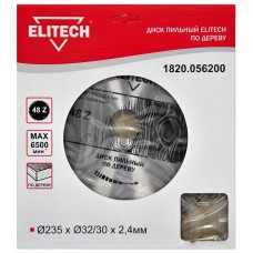 Elitech Диск пильный 235х32/30 48зуб 1820.056200