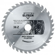 Elitech Диск пильный 250х32/30 36зуб 1820.056400