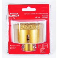 Elitech Коронка алмазная, 70мм х М14 1820.123000