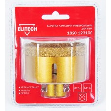 Elitech Коронка алмазная, 75мм х М14 1820.123100