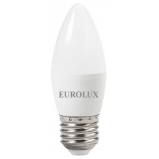 Лампа светодиодная EUROLUX LL-E-C37-6W-230-2,7K-E27